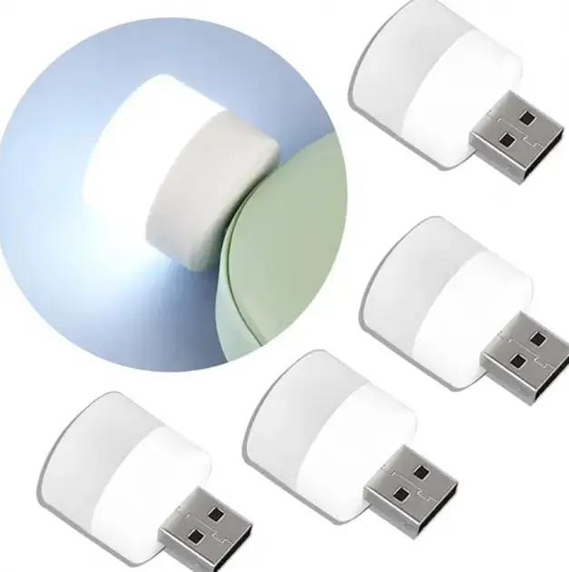 Світлячок LED лампочка нічник Світлодіодний USB світильник підсвічування UKC - фото 6