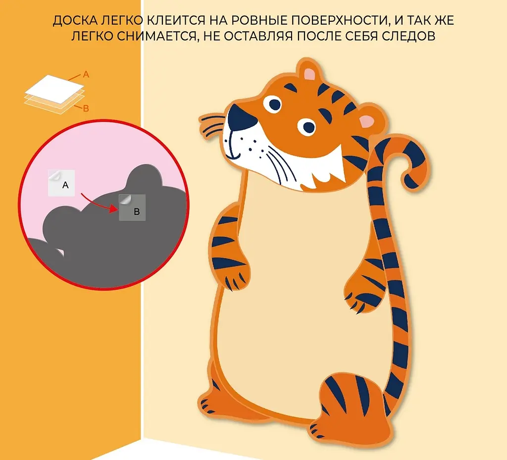 Магнітна настільна дошка Avenir Тигр (CH191736) - фото 10