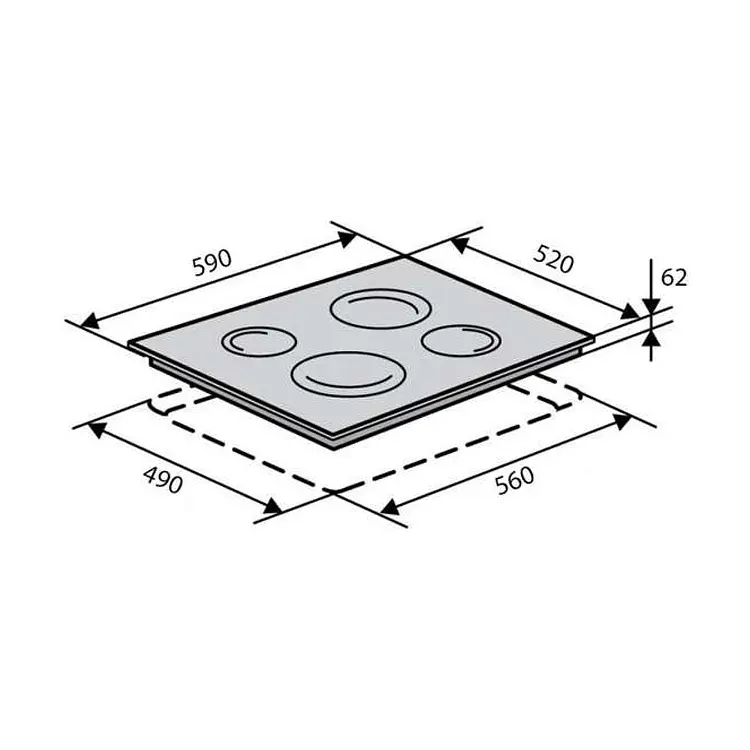 Варочная поверхность Ventolux HV 64 TC - фото 6