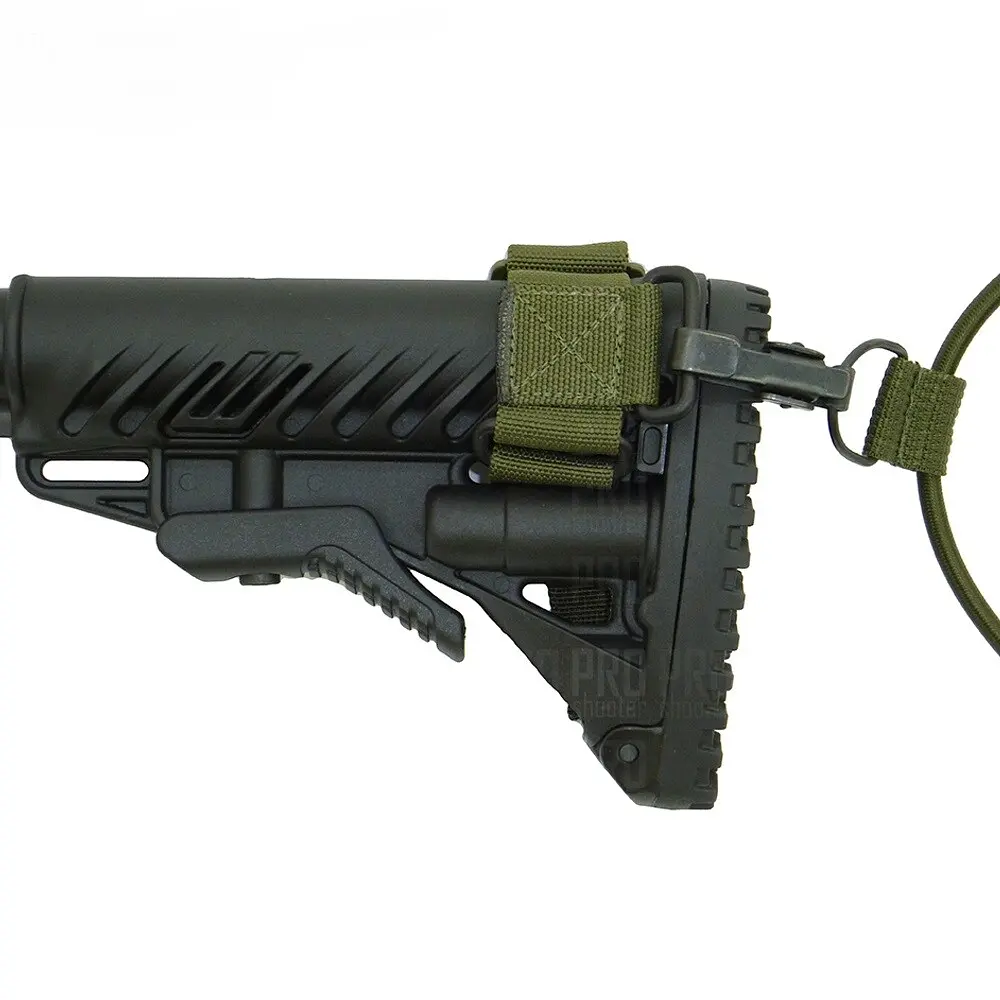 Приклад телескопический Fab Defense для AK 47 полимер черный - фото 5