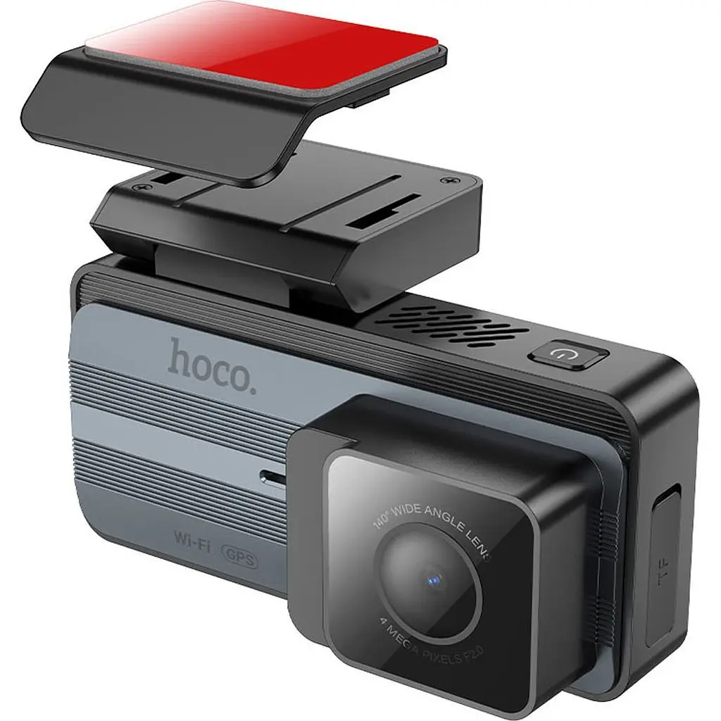 Автомобільний відеореєстратор Hoco DV12 with rear camera Silvery Gray (640176) - фото 3