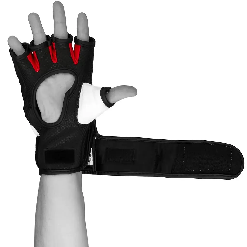 Рукавиці для MMA Power Play 3075, Black/White - XL - фото 4
