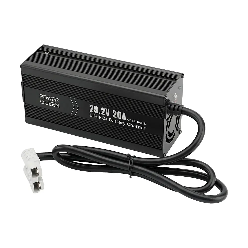 Зарядний пристрій для акумуляторних батарей LiFePO4 29.2V/20A Power Queen P24V20A-BCHA-MINI-X (44-00530) - фото 3
