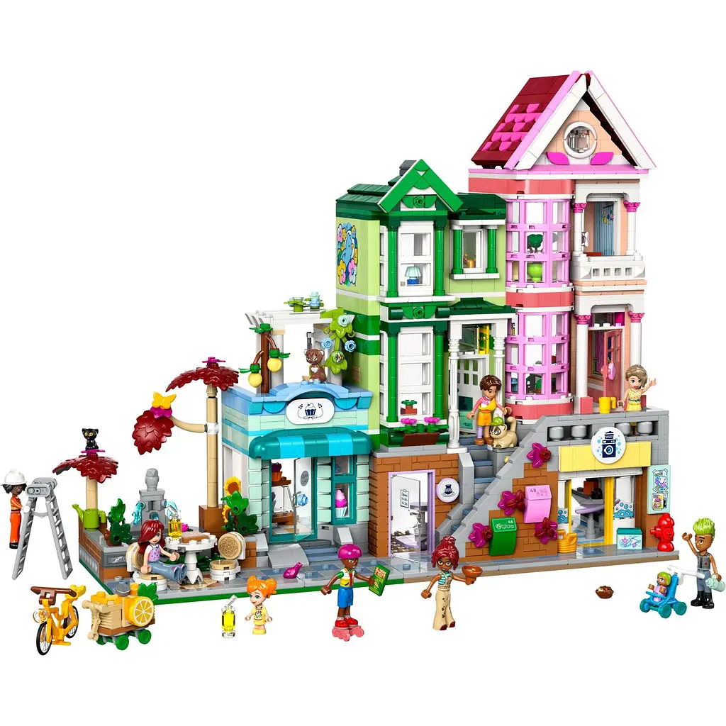 Конструктор LEGO Friends Хартлейк-Сіті. Квартири та крамниці 2040 деталей (42670) - фото 4