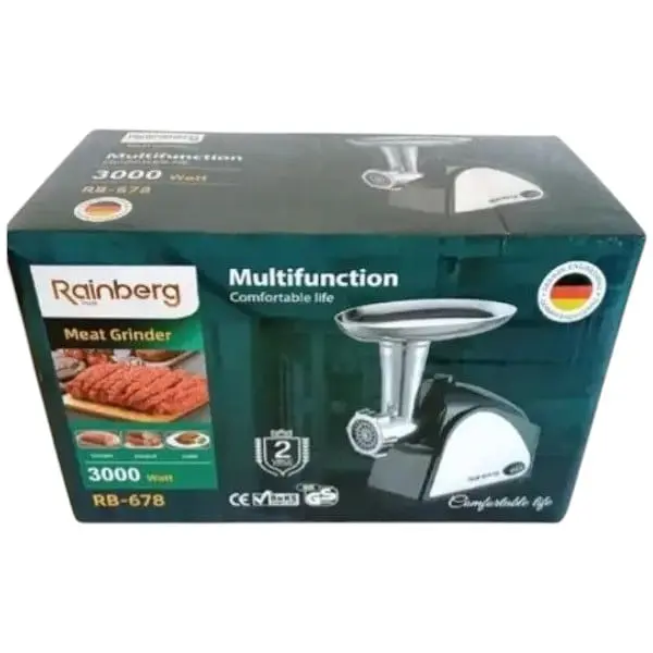 Електрична м'ясорубка  з насадками для соку Rainberg 678  - фото 4
