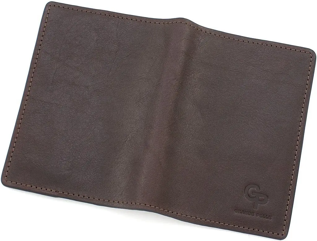 Шкіряна обкладинка для документів GRANDE PELLE 14х10х0,5 см acs0026397 - фото 5