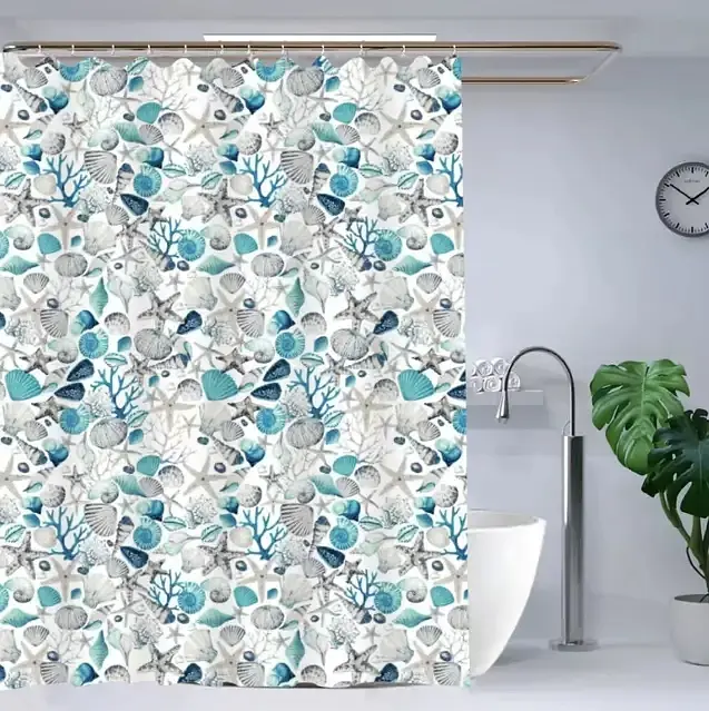 Шторка для ванної кімнати Eco Fabric Море 180*180 см (EF-1802-B) - фото 3