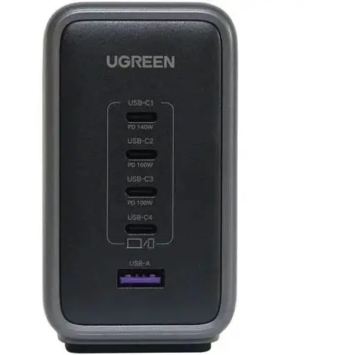 Зарядний пристрій 5xUSB 300W 5xUSB (4хUSB-C + USB-A) Nexode Desktop Fast Charger, Cable CD333 Ugreen (90903B) - фото 7
