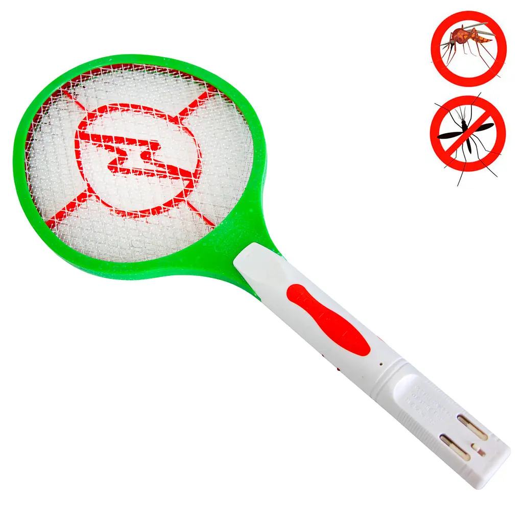 Мухобойка электрическая зеленая ракетка от комаров Rechargeable Mosquito Hitting Swatter - фото 2