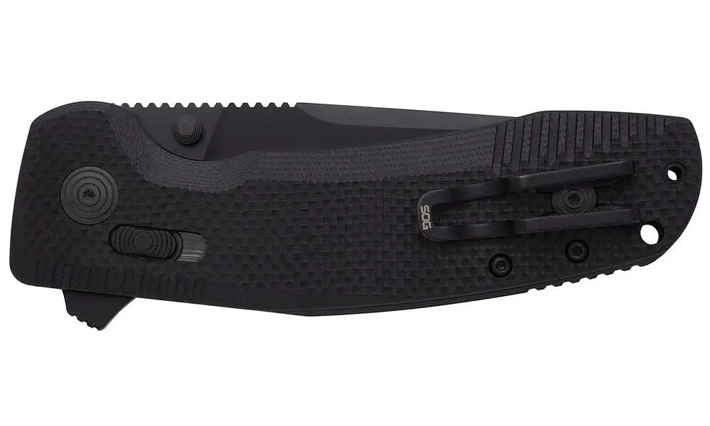 Ніж складаний SOG TAC XR (Partially Serrated) Чорний - фото 5