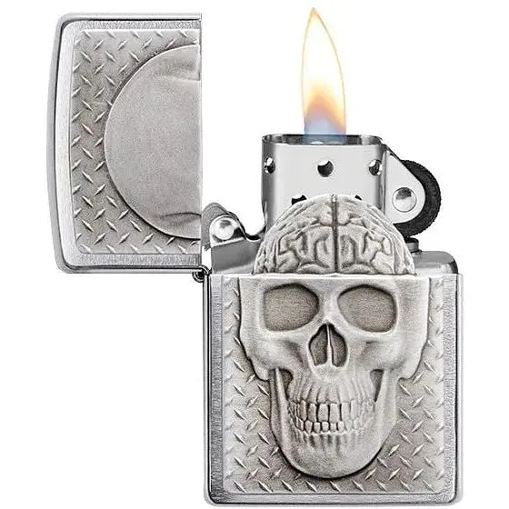 Запальничка Zippo Skull with Brain Surprise - фото 2