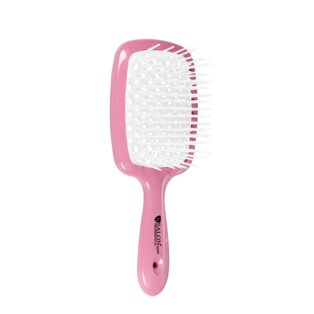 Щітка для волосся Salon Professional продувна 20 см SP0099 SL, Рожева з білим - фото 3