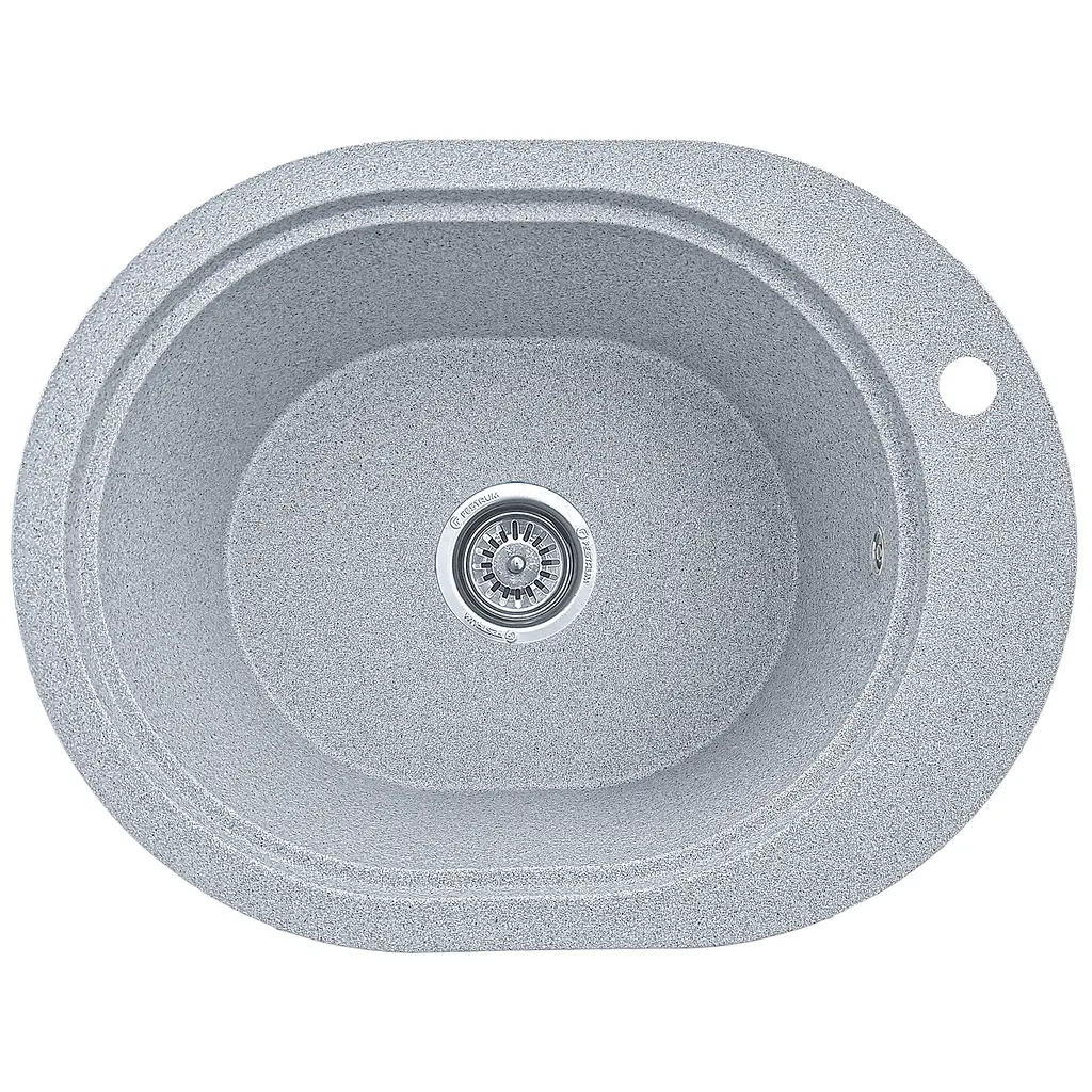 Мойка кухонная Valetti 61N гранитная 560х430 мм серая - фото 2