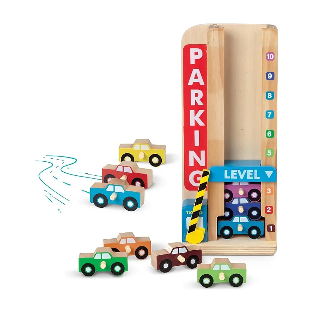 Ігровий набір Melissa & Doug дерев'яний Паркування та машинки (MD15182) - фото 2