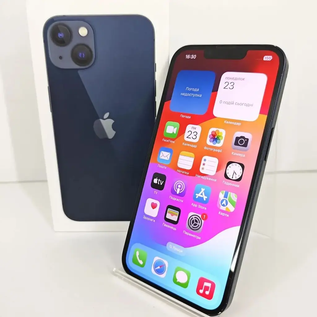 Смартфон Apple iPhone 13 128Gb Midnight A2633 (MLPF3ZD/A) (THJ40D2Y64) Б/У - фото 3