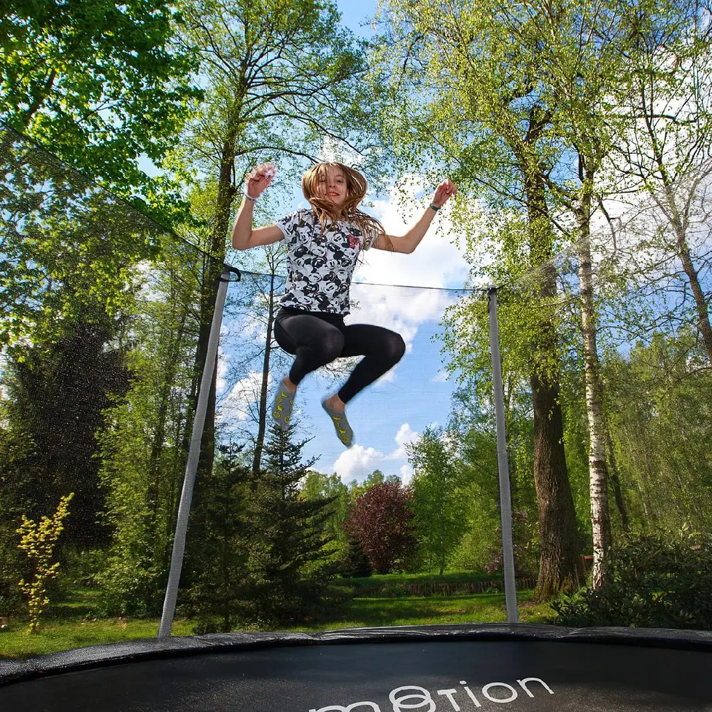 Батут Jumi Motion Sport Line 10ft (305см) з зовнішньою сіткою сірий - фото 11