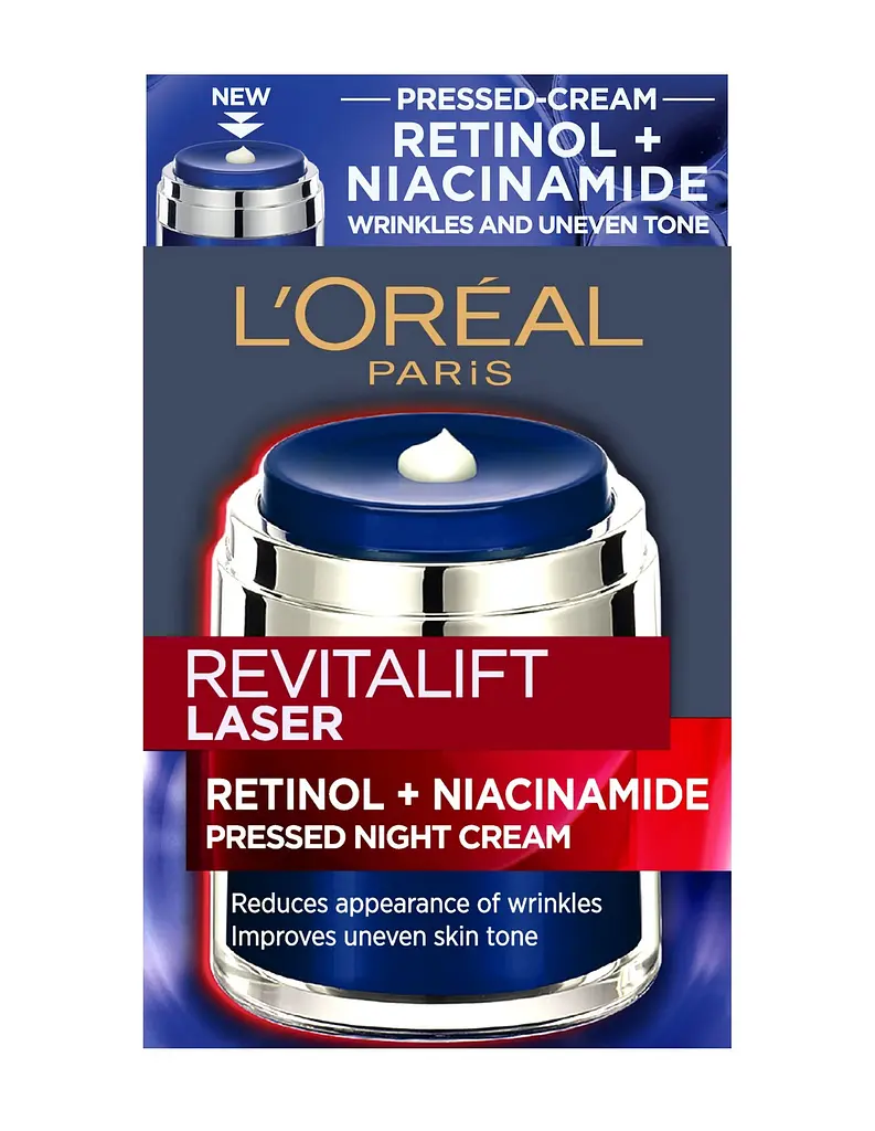 Нічний крем L'Oreal Paris Revitalift Lazer проти зморщок та для покращення тону шкіри обличчя, з ретинолом та нікотинамідом, 50 мл - фото 2