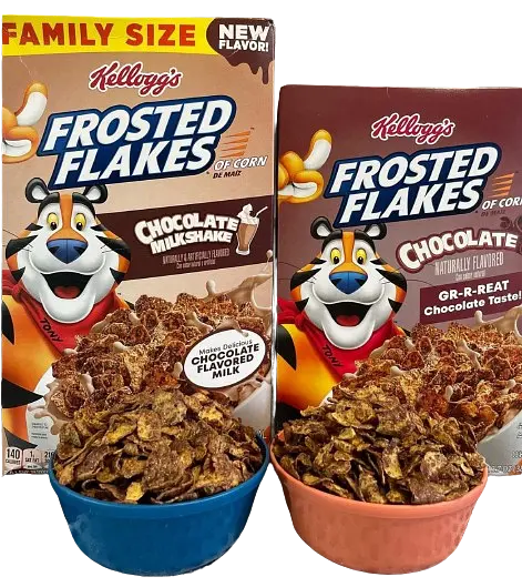 Сухий сніданок Kellogg's Frosted Flakes Chocolate Milkshake Family Size, 629г - фото 3