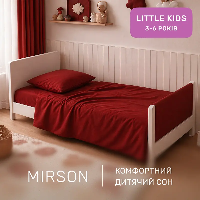 Дитяча постільна білизна MIRSON LITTLE KIDS фланель Red 110х160см (2200012800744) - фото 6