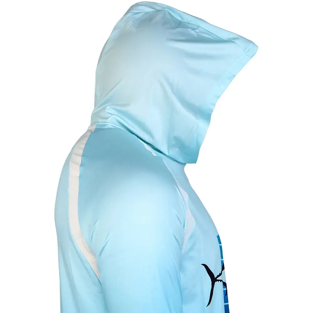 Реглан Favorite Hooded Jersey Tuna 3XL Голубой - фото 4