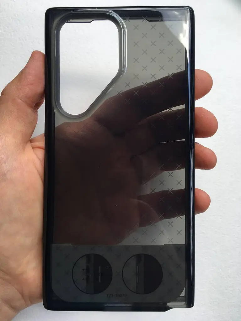 Оригінальний силіконовий чохол для Samsung Galaxy S23 Ultra Tech21 Evo Check Black (S918) Протиударний - фото 8