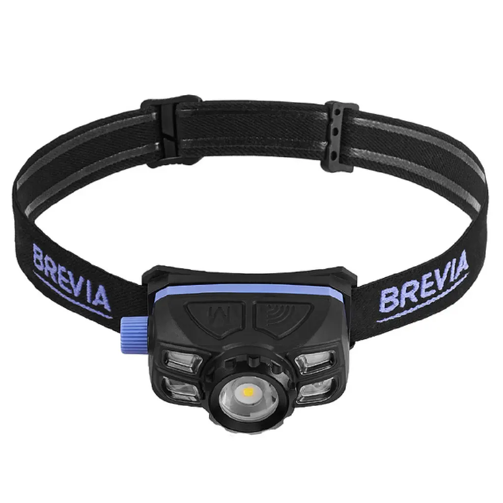 Ліхтар налобний Brevia 400Lm + 200Lm 3W+3W COB 1200mAh IP65 (14100WX1)