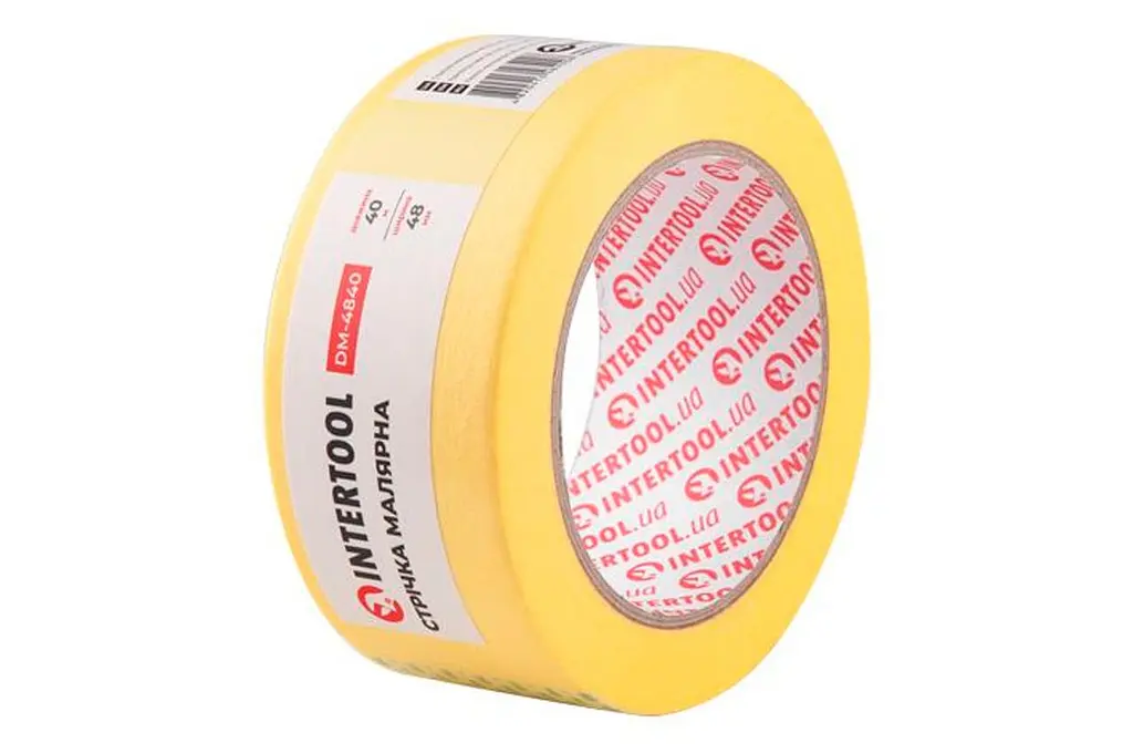Лента малярная Intertool 48 мм х 40 м желтая (в упаковке 4 шт.) - фото 2