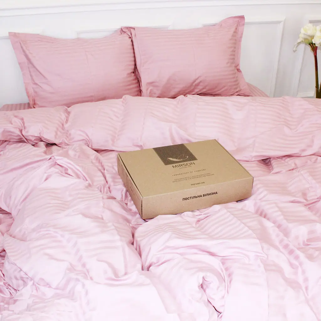 Постільна білизна MirSon Satin 30-0007Pink 160х220 Сімейний (2200005249918) - фото 6