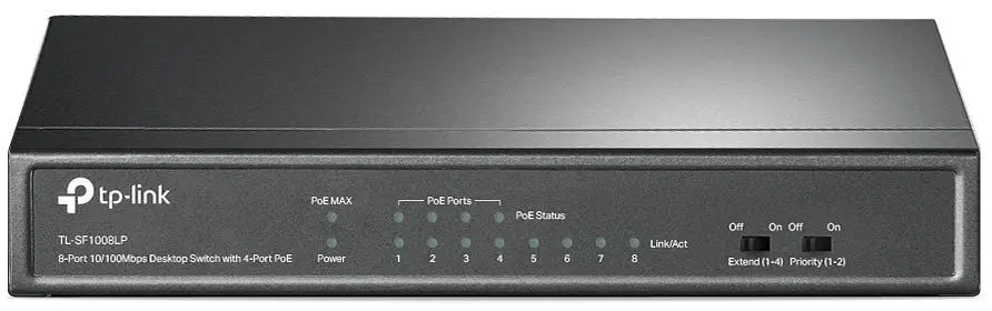 Коммутатор TL-SF1008LP, 8x1FE (4xPoE), 41Вт, Неуправляемый TP-Link teh0018153 - фото 2