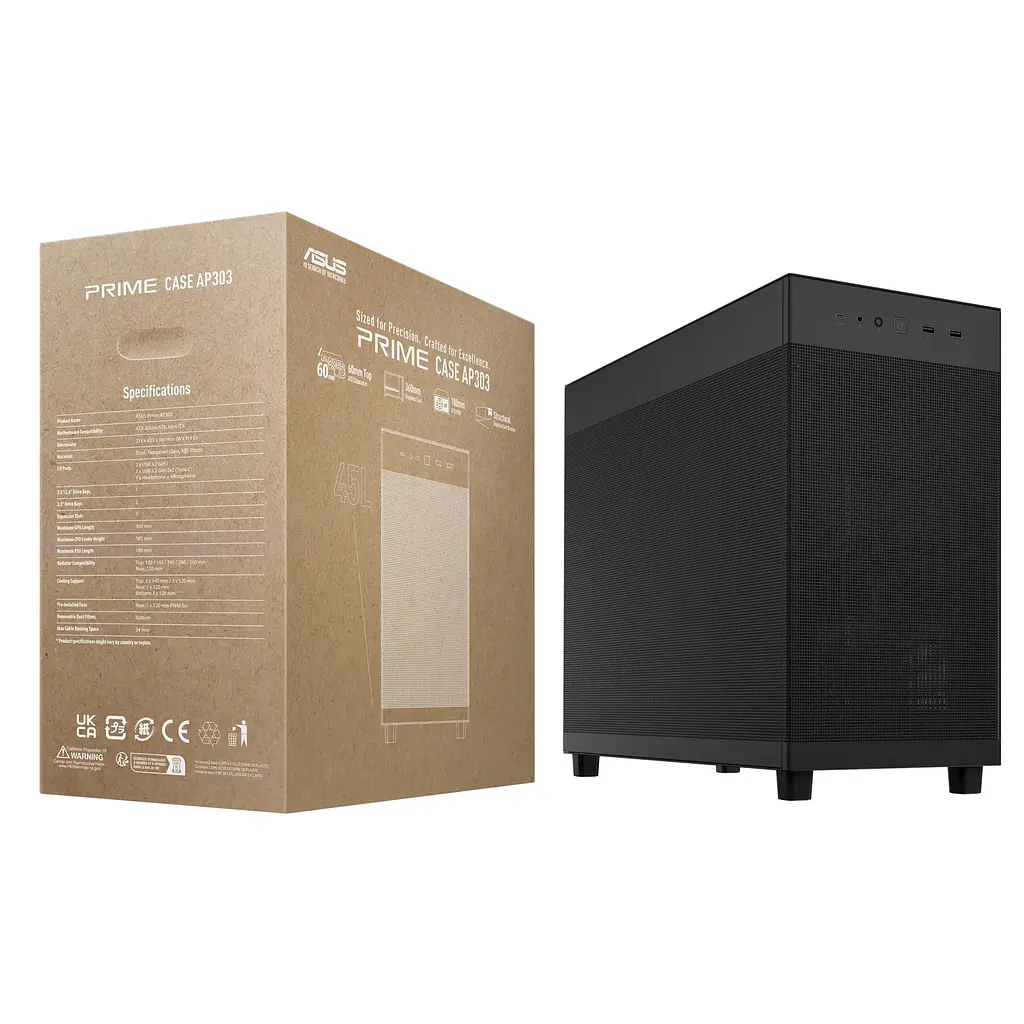 Корпус ASUS Prime AP303 Mesh Black (90DC00V0-B39000) - фото 2