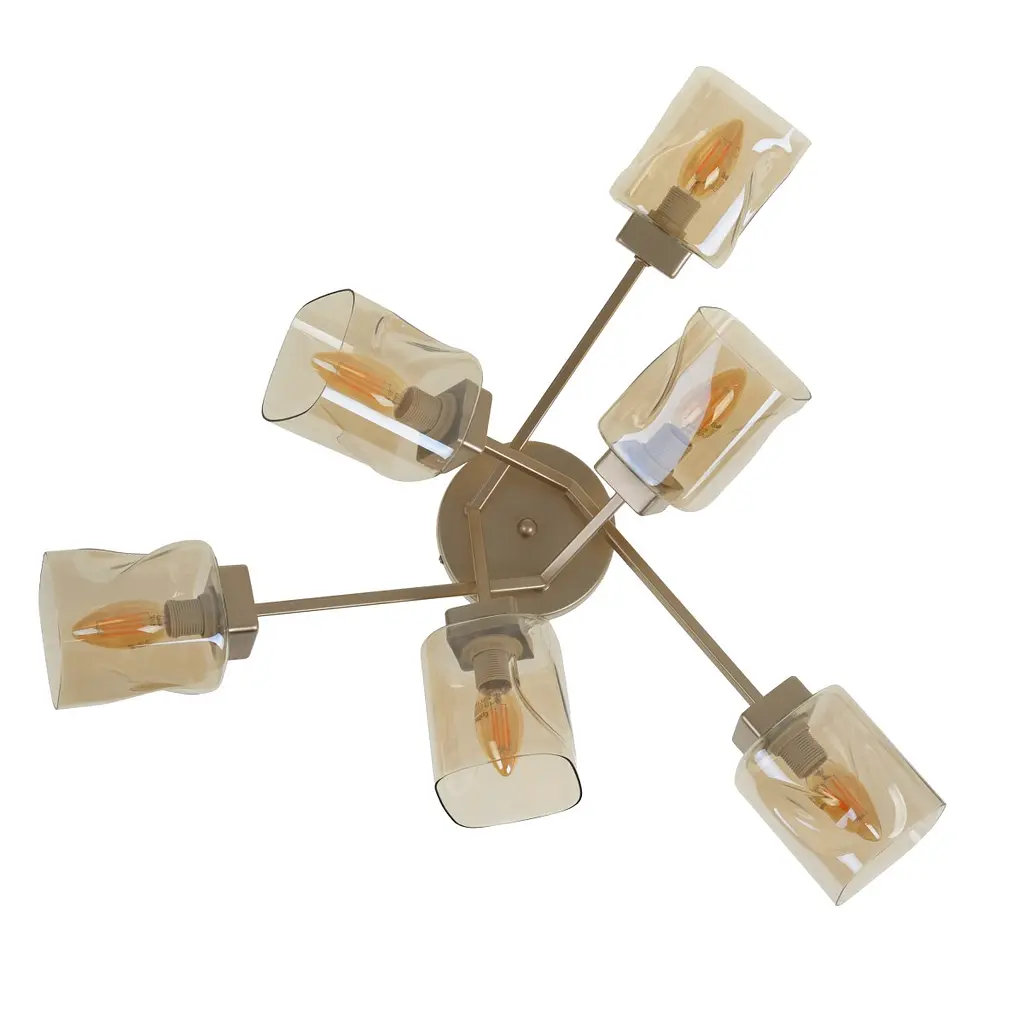 Люстра потолочная Brille в спальню E14 40W G (LK-669C/6) - фото 8