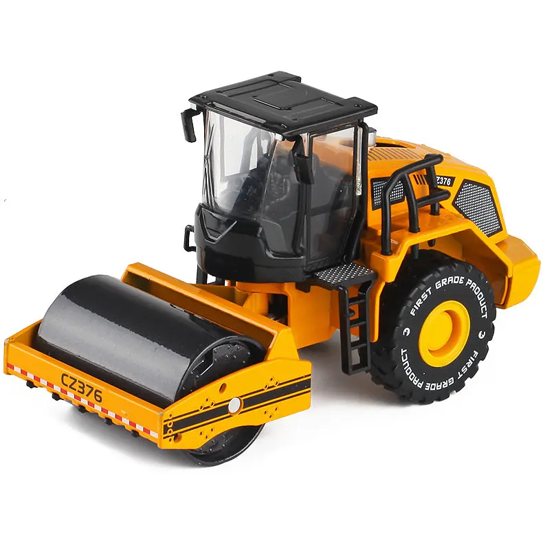 Колекційна металева модель спецтехніки Автопром Дорожній каток із рухомими деталями 1:50 - фото 2