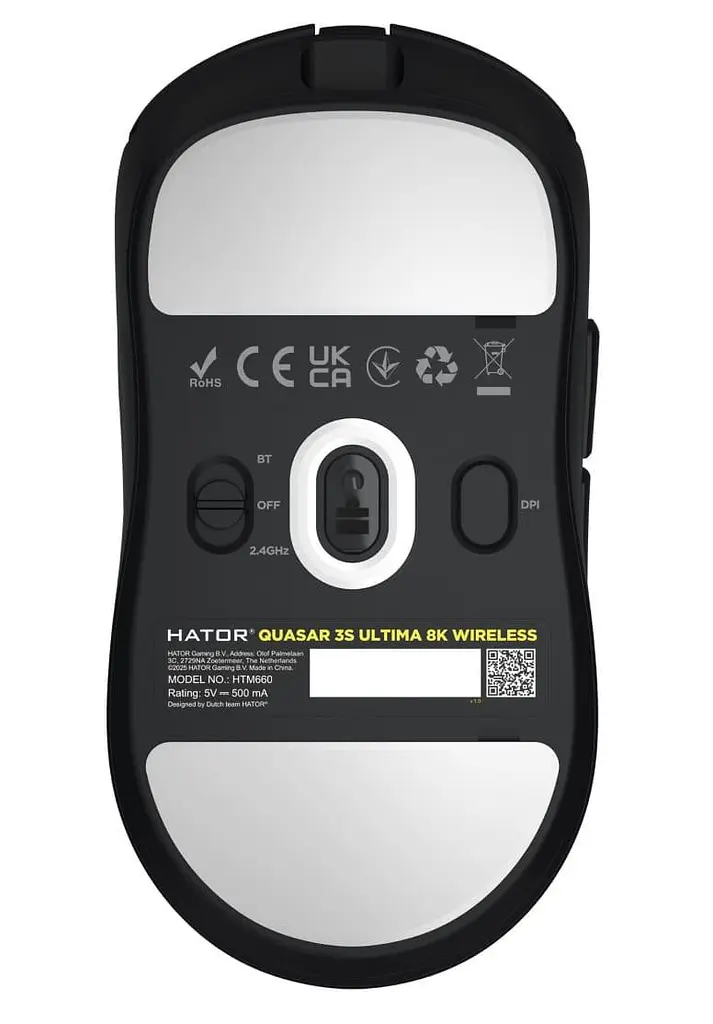 Миша HATOR Quasar 3S Ultima 8K Wireless Black (HTM660) - фото 2