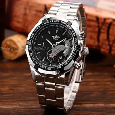 Наручний годинник чоловічий Winner Titanium Сріблястий (130) - фото 9