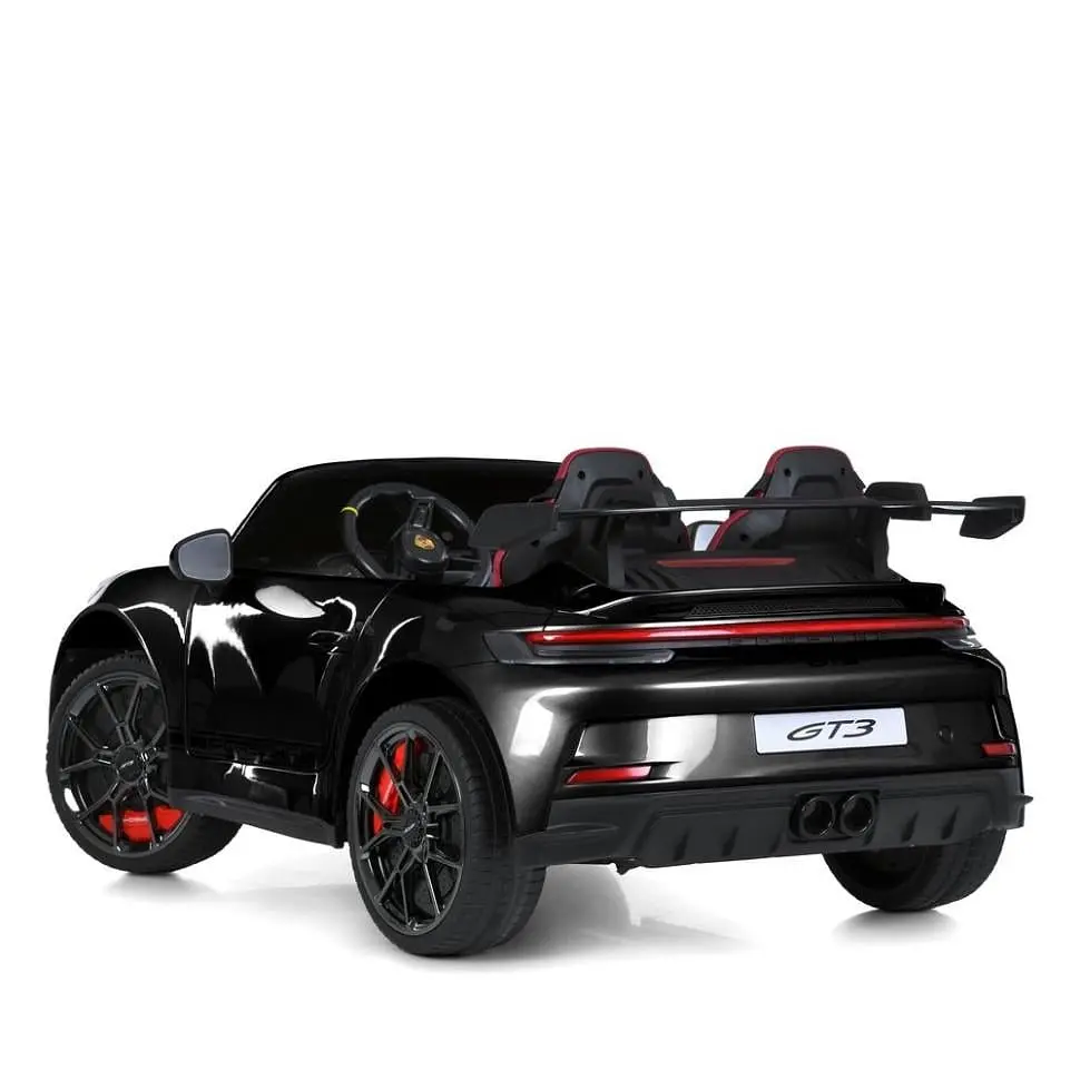 Дитячий електромобіль Машина Bambi Porsche 2-місний до 50 кг 2WD Чорний (DE-169-E-776) - фото 4