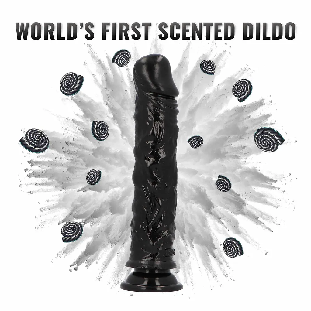 Фалоімітатор з ароматом лакриці Toyz4lovers Delicious Dildo Liquorice, 20 см - фото 3