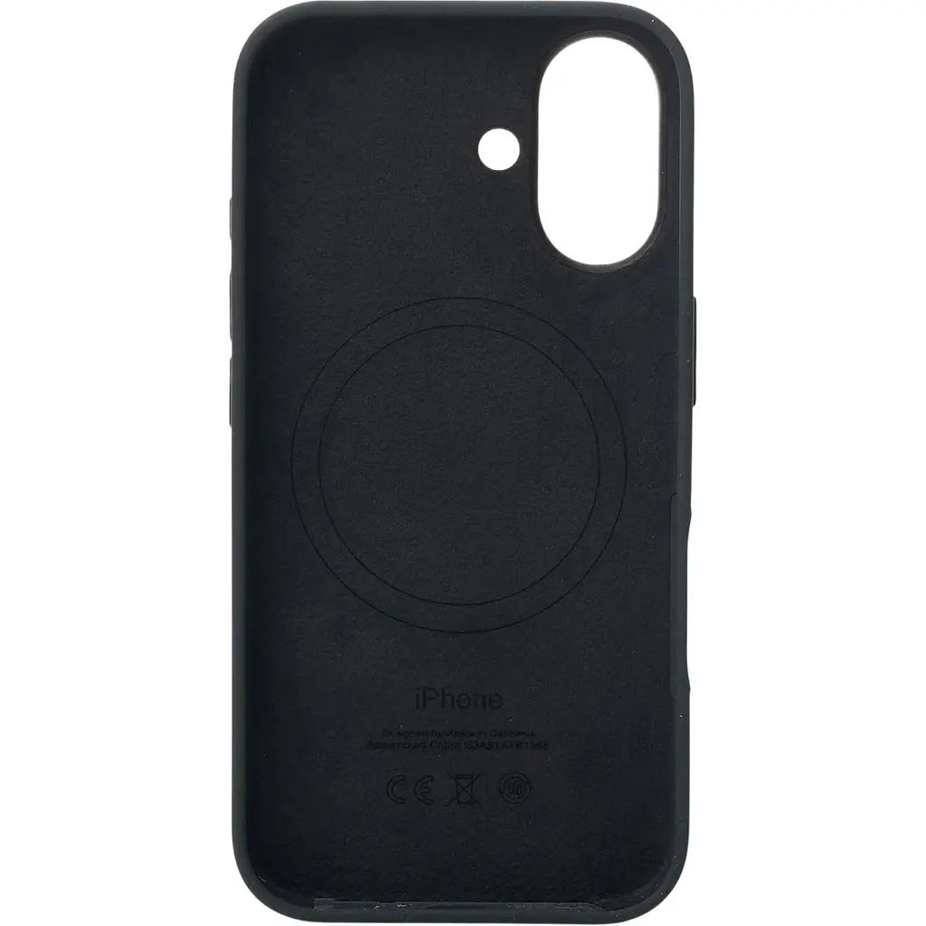 Силіконовий чохол з MagSafe для Apple iPhone 16 Plus чорний AAA [175887] - фото 2
