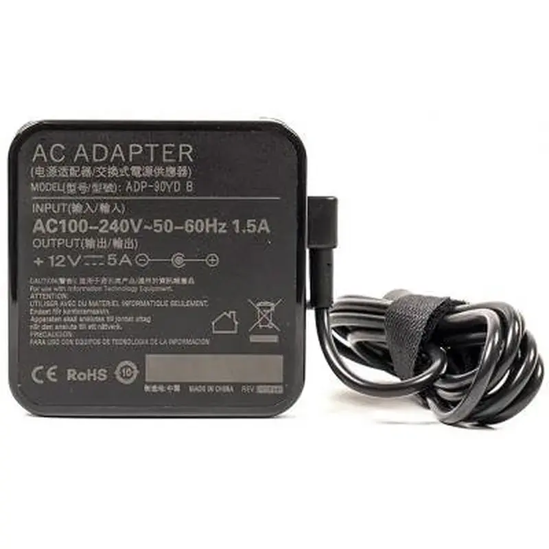 Блок живлення для ноутбука PowerPlant 60W Універсальний, 12V, 5A (5.5*2.1) (WMKD00MS0042) - фото 2