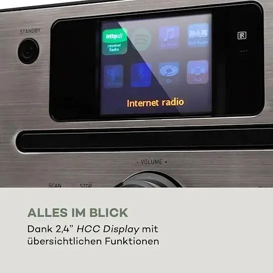 Стереосистема интернет-радио Auna Harvard (10034089) - фото 4