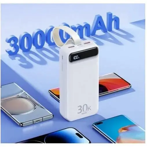 Зовнішній акумулятор Remax PowerBank Bole 20W+22.5W PD+QC Fast Charging 30000mAh White (RPP-522) 60419-ska - фото 3