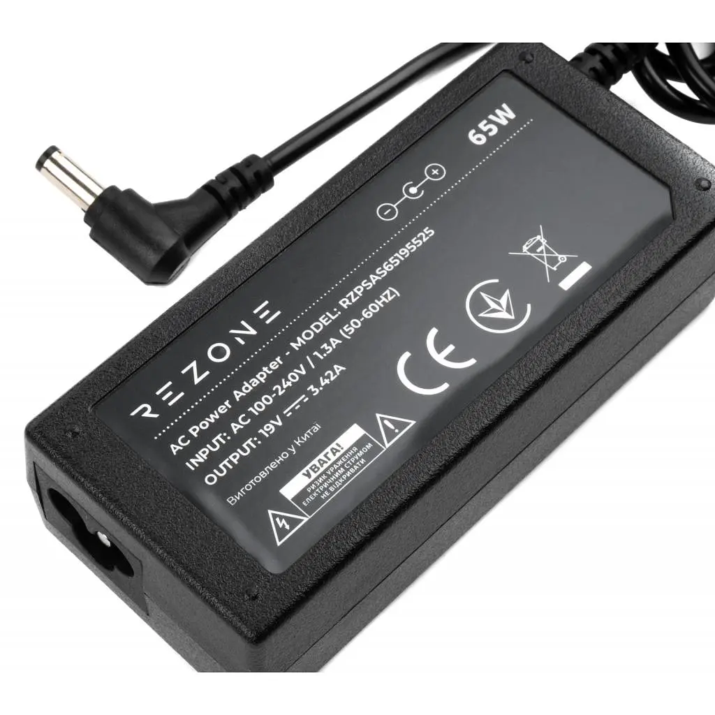 Блок питания к ноутбуку Rezone ASUS 65W 19V 3,42A 5.5*2.5 (RZPSAS65195525) - фото 3