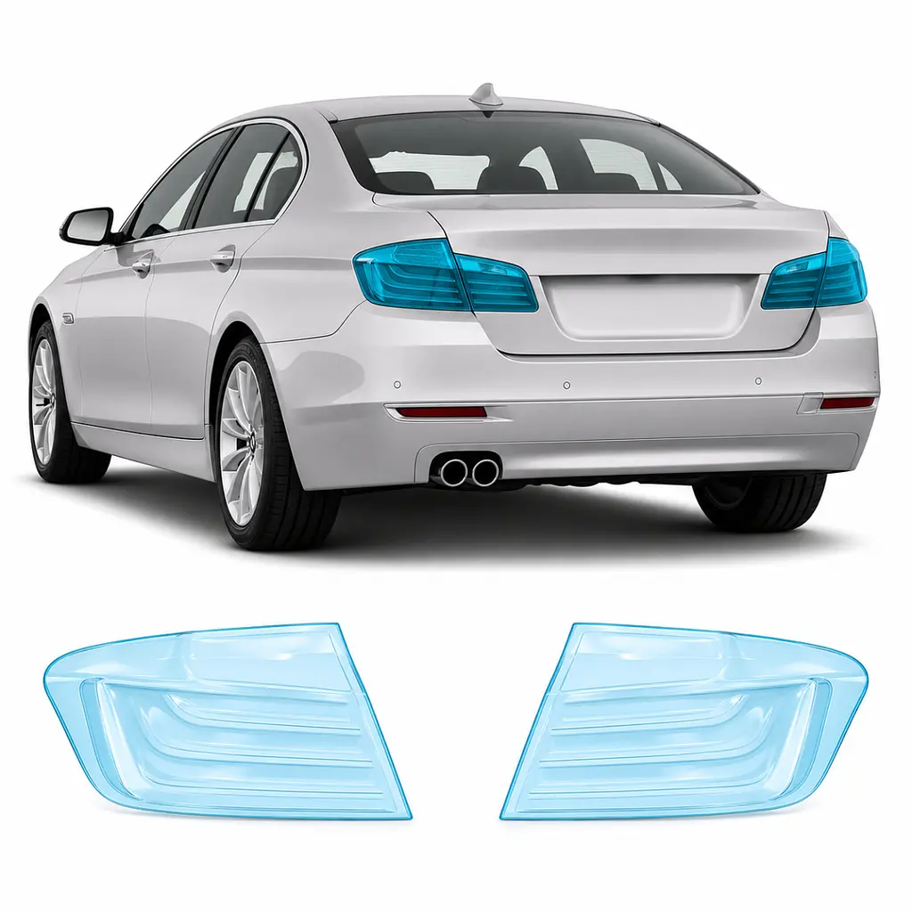 Антигравійна захисна бронеплівка за лекалами для BMW 5 Series F10 facelift 2013-2017 - задні ліхтарі стопи