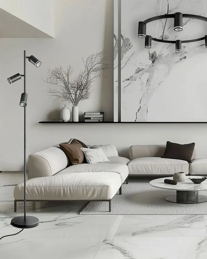 Торшер Goldlux 326560 Paris GU10 3x12W IP20 Чорний - фото 2