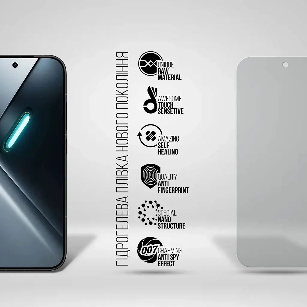 Плівка захисна Armorstandart Anti-spy hydrogel Xiaomi Poco X8 5G (ARM90690) - фото 2