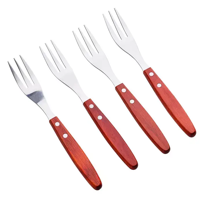 Набір вилок для стейків Bergner Bbq lovers 4 предмети (BG-40200-MM) 10 см - фото 2