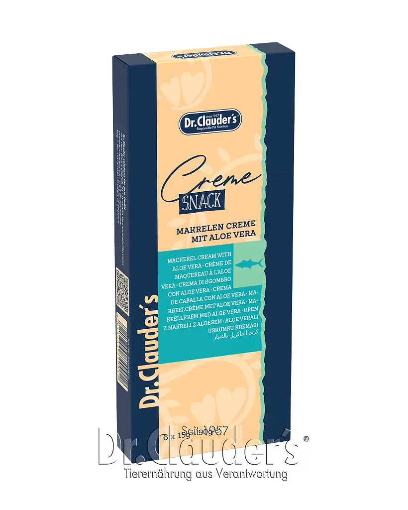 Вершковий крем Dr.Clauder's Creme Snack Makrelen Creme mit Aloe Vera з скумбрією та алое вера - фото 2