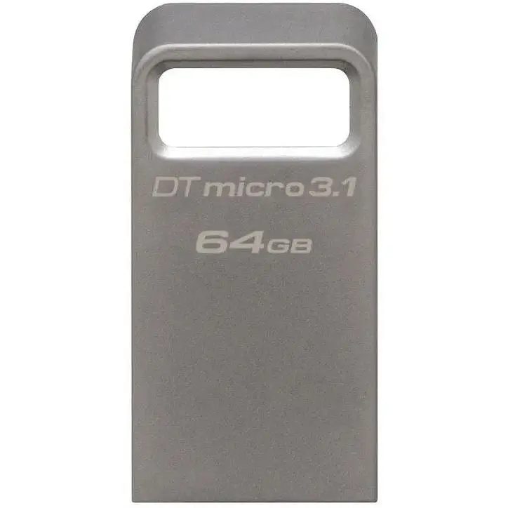 USB флеш-накопитель Kingston DataTraveler Micro 64GB USB-A 3.1 Metal [DTMC3/64GB] [66628] - фото 4