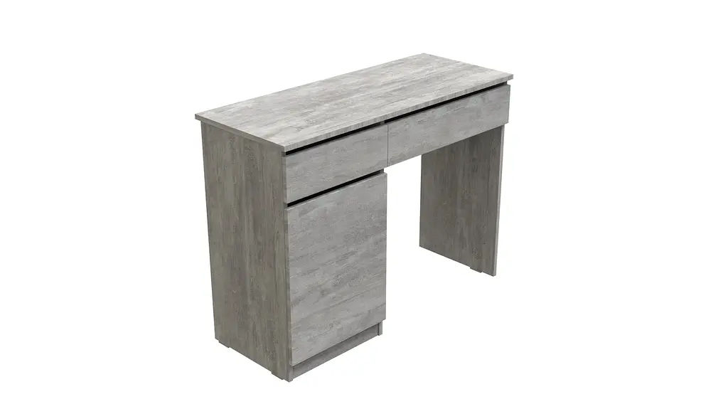 Стіл комп'ютерний Віто Ferrum-decor 750x1000x400 ДСП Бетон 16 мм (FRD-104823) - фото 2