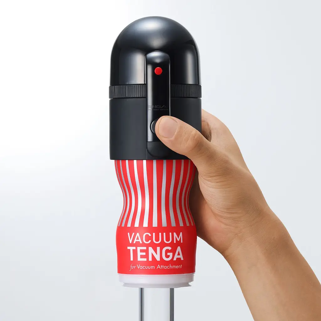 Вакуумна насадка Tenga VACUUM MAX + мастурбатор Tenga Vacuum Cup, 5 режимів роботи - фото 5