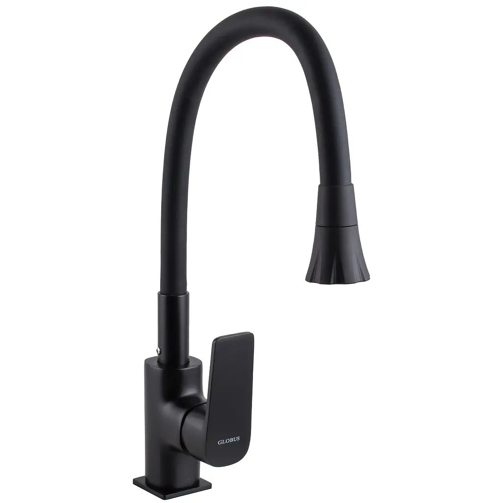 Змішувач для кухні Globus Lux Bonn GLB-0203SA-BB-B01 Чорний матовий - фото 4